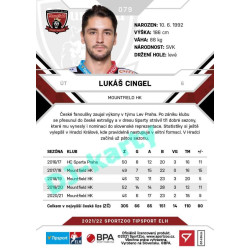2021/22 Sportzoo TIPSPORT ELH #079 Lukáš Cingel