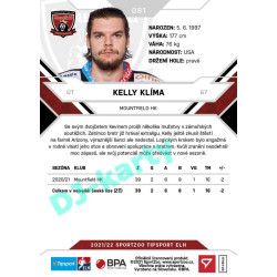 2021/22 Sportzoo TIPSPORT ELH #081 Kelly Klíma