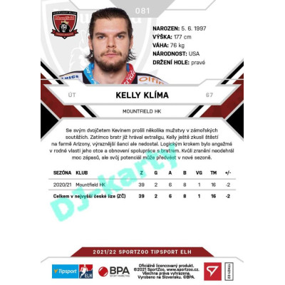 2021/22 Sportzoo TIPSPORT ELH #081 Kelly Klíma