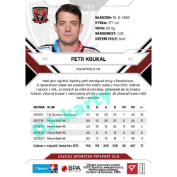 2021/22 Sportzoo TIPSPORT ELH #083 Petr Koukal