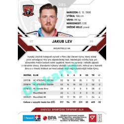 2021/22 Sportzoo TIPSPORT ELH #085 Jakub Lev