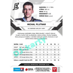 2021/22 Sportzoo TIPSPORT ELH #187 Michal Plutnar