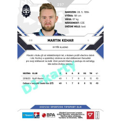 2021/22 Sportzoo TIPSPORT ELH #257 Martin Kehar