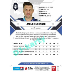 2021/22 Sportzoo TIPSPORT ELH #258 Jakub Suchánek