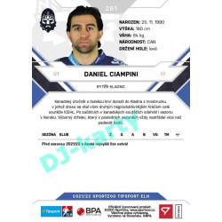 2021/22 Sportzoo TIPSPORT ELH #261 Daniel Ciampini