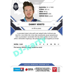2021/22 Sportzoo TIPSPORT ELH #265 Danny Kristo