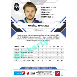 2021/22 Sportzoo TIPSPORT ELH #267 Ondřej Machala