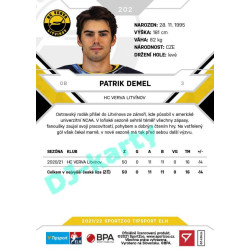 2021/22 Sportzoo TIPSPORT ELH #202 Patrik Demel