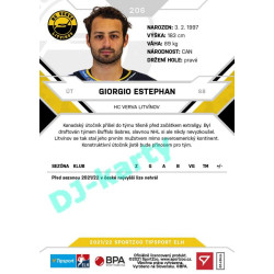2021/22 Sportzoo TIPSPORT ELH #206 Giorgio Estephan
