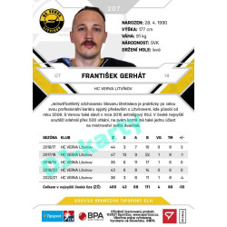 2021/22 Sportzoo TIPSPORT ELH #207 František Gerhát