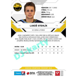 2021/22 Sportzoo TIPSPORT ELH #213 Lukáš Stehlík