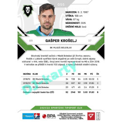 2021/22 Sportzoo TIPSPORT ELH #055 Gašper Krošelj