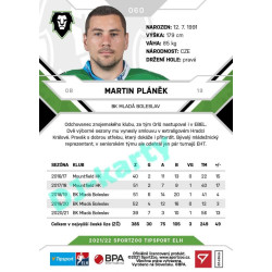 2021/22 Sportzoo TIPSPORT ELH #060 Martin Pláněk
