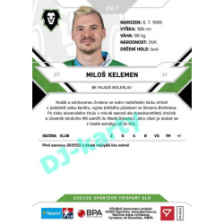 2021/22 Sportzoo TIPSPORT ELH #067 Miloš Kelemen