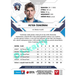 2021/22 Sportzoo TIPSPORT ELH #148 Peter Čerešňák
