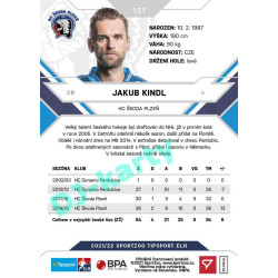 2021/22 Sportzoo TIPSPORT ELH #151 Jakub Kindl