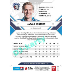 2021/22 Sportzoo TIPSPORT ELH #156 Matyáš Kantner