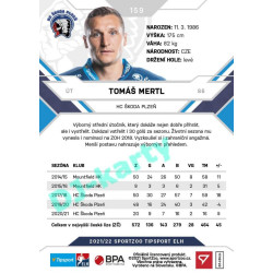 2021/22 Sportzoo TIPSPORT ELH #159 Tomáš Mertl