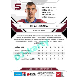 2021/22 Sportzoo TIPSPORT ELH #040 Milan Jurčina