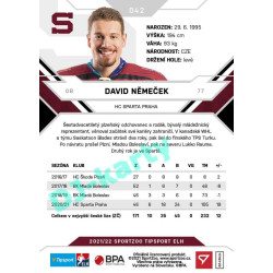 2021/22 Sportzoo TIPSPORT ELH #042 David Němeček