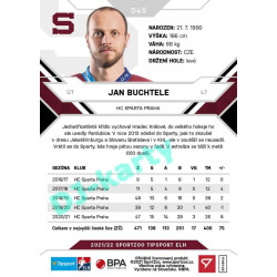 2021/22 Sportzoo TIPSPORT ELH #045 Jan Buchtele