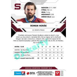 2021/22 Sportzoo TIPSPORT ELH #048 Roman Horák
