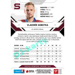 2021/22 Sportzoo TIPSPORT ELH #052 Vladimír Sobotka
