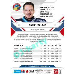 2021/22 Sportzoo TIPSPORT ELH #163 Daniel Dolejš