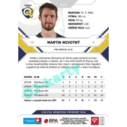 2021/22 Sportzoo TIPSPORT ELH #221 Martin Novotný
