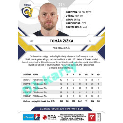 2021/22 Sportzoo TIPSPORT ELH #224 Tomáš Žižka