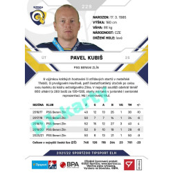 2021/22 Sportzoo TIPSPORT ELH #229 Pavel Kubiš
