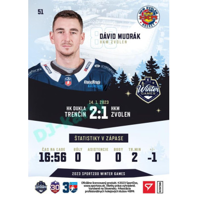 2023 Sportzoo Winter Games #51 Dávid Mudrák