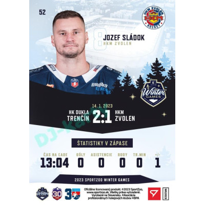 2023 Sportzoo Winter Games #52 Jozef Sládok