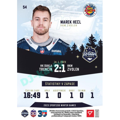 2023 Sportzoo Winter Games #54 Marek Hecl
