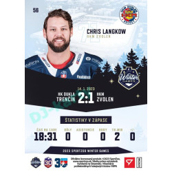 2023 Sportzoo Winter Games #56 Chris Langkow