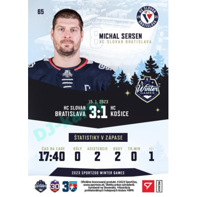2023 Sportzoo Winter Games #65 Michal Sersen