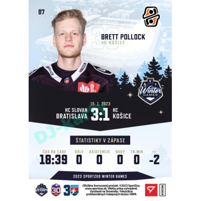 2023 Sportzoo Winter Games #87 Brett Pollock