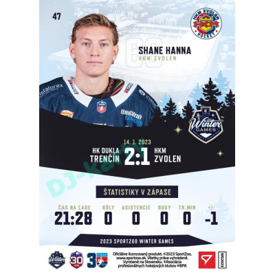 2023 Sportzoo Winter Games #47 Shane Hanna