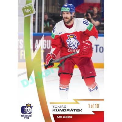 2023 MK reprezentace #072 Tomáš Kundrátek Gold 1of10