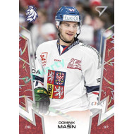 2024 Sportzoo Hokejové ČESKO #20 Dominik Mašín Red