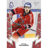 2024 Sportzoo Hokejové ČESKO #43 Michal Kovařčík Red