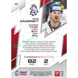 2024 Sportzoo Hokejové ČESKO #25 Petr Zámorský