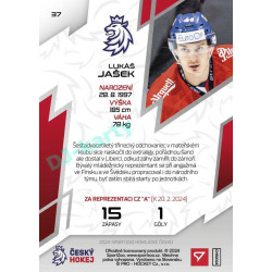 2024 Sportzoo Hokejové ČESKO #37 Lukáš Jašek