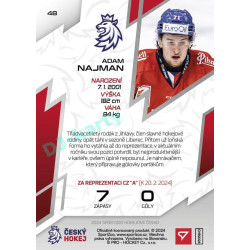 2024 Sportzoo Hokejové ČESKO #48 Adam Najman