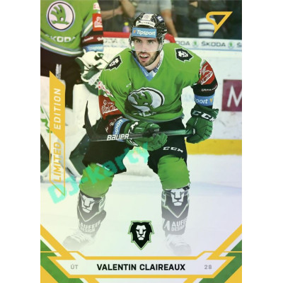 2021/22 Sportzoo TIPSPORT ELH Valentin Claireaux #64 Gold xx/19