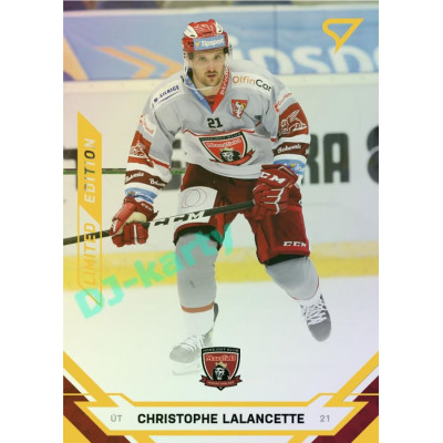 2021/22 Sportzoo TIPSPORT ELH Christophe Lalancette #84 Gold xx/19