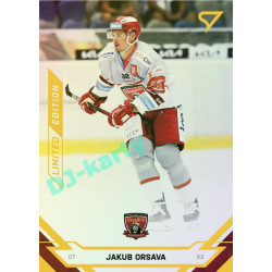 2021/22 Sportzoo TIPSPORT ELH Jakub Orsava #87 Gold xx/19