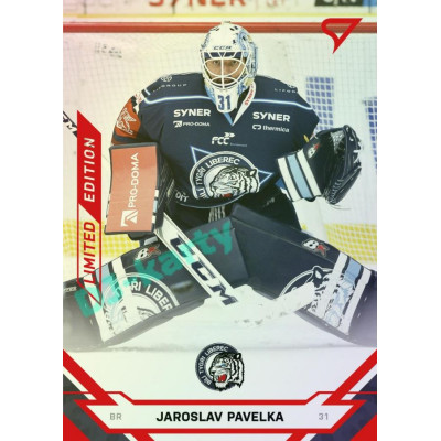 2021/22 Sportzoo TIPSPORT ELH Jaroslav Pavelka #20 Red xx/49