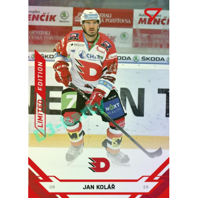 2021/22 Sportzoo TIPSPORT ELH Jan Kolář #93 Red xx/49