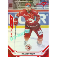 2021/22 Sportzoo TIPSPORT ELH Milan Doudera #4 Red xx/49